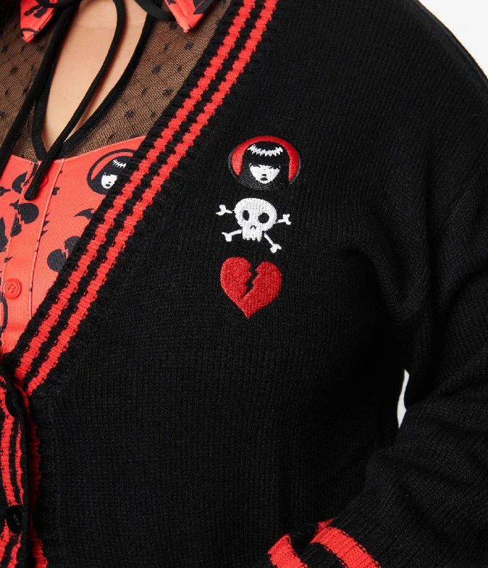 emily-the-strange-x-unique-vintage-black-red-long-cardigan