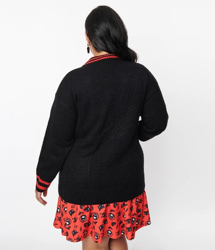 emily-the-strange-x-unique-vintage-black-red-long-cardigan