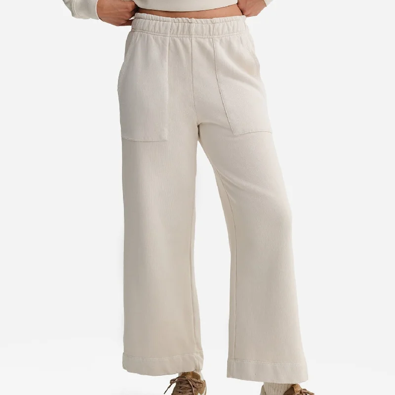 Organic Fleece Wide Leg Pant