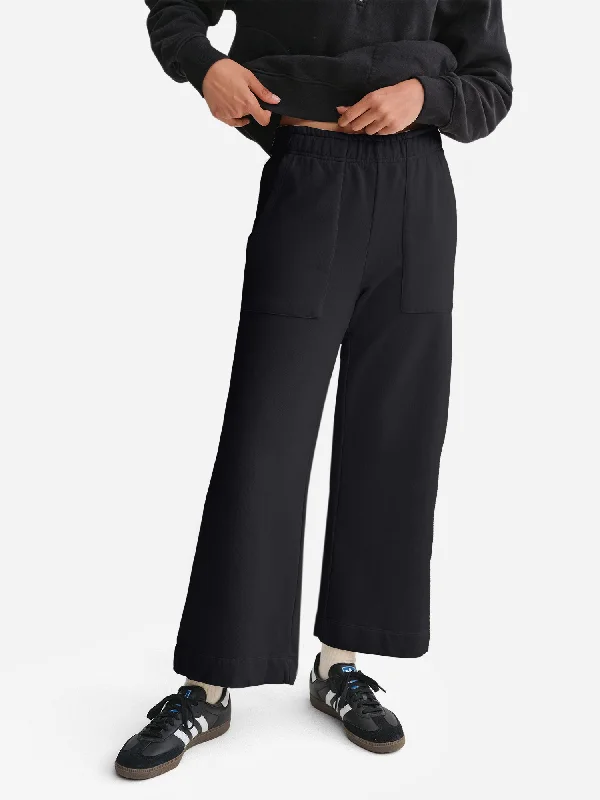 Organic Fleece Wide Leg Pant