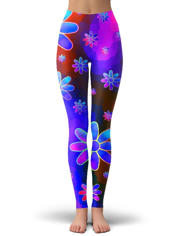 Floral Fantasy Abstract Leggings