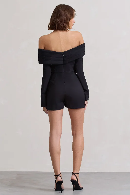 front-row-black-long-sleeved-bardot-corset-playsuit-cl128712002