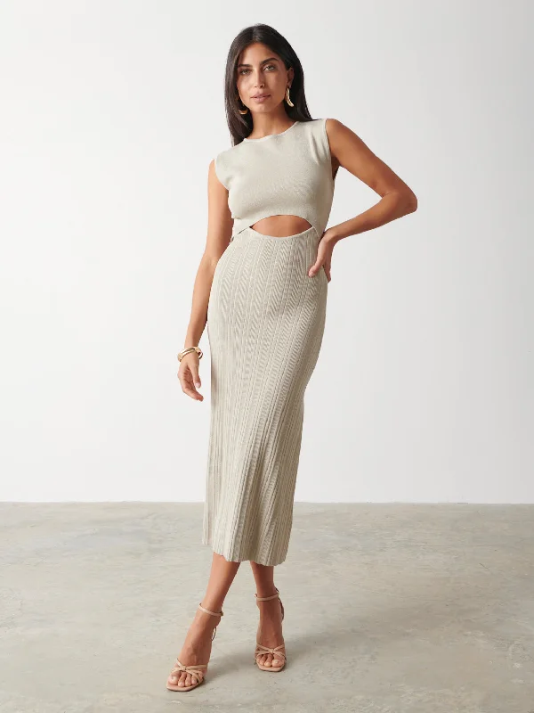 georgie-plisse-knit-midaxi-dress-champagne-metallic