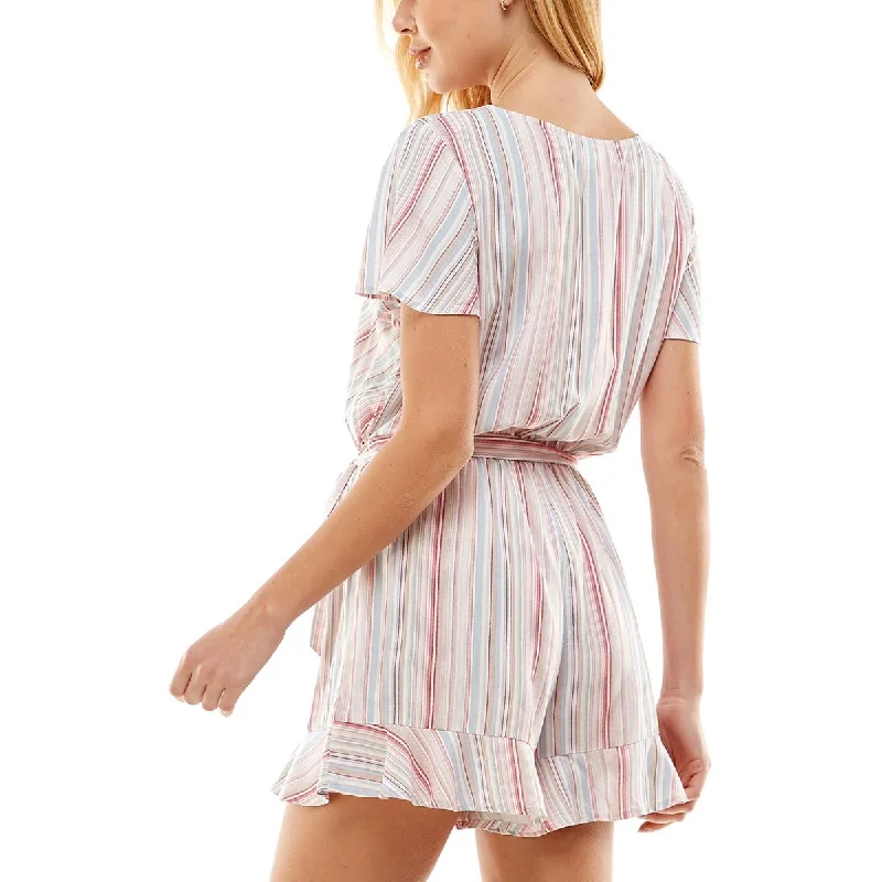 juniors-womens-striped-faux-wrap-romper