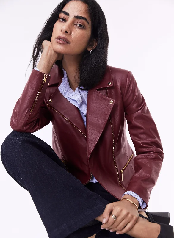 Kara Leather Biker Jacket