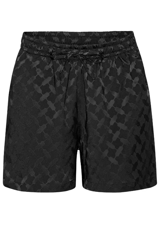 Karmamia - Jude Shorts - Black Keffiyeh Jacquard