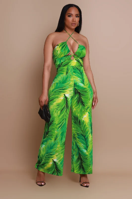 location-change-tropical-print-jumpsuit-green