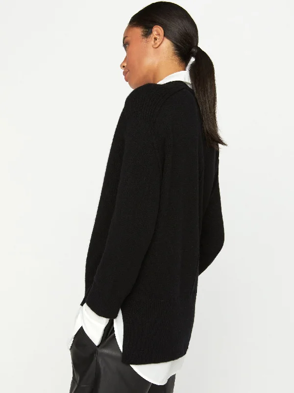 looker-vneck-layered-sweater-black-white