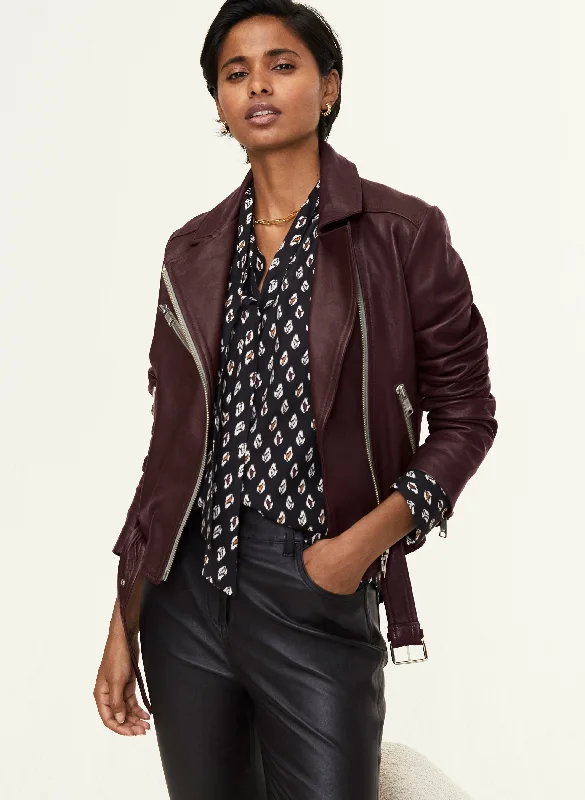 Lyle Leather Biker Jacket