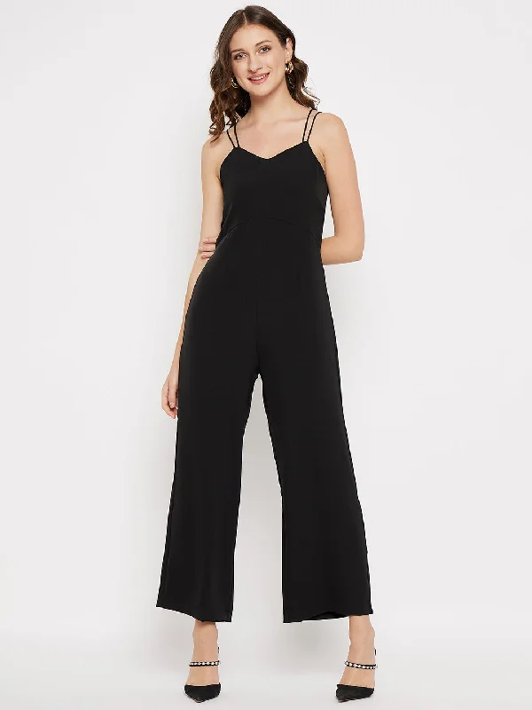 Madame  Cami-neckline Black Jumpsuit