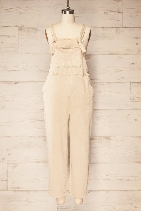 Missenden Beige | Denim Overalls