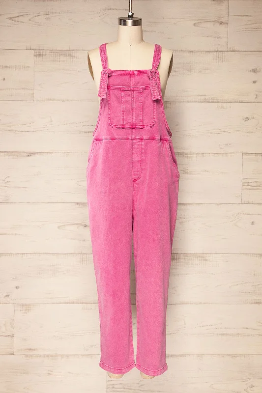 Missenden Pink | Denim Overalls