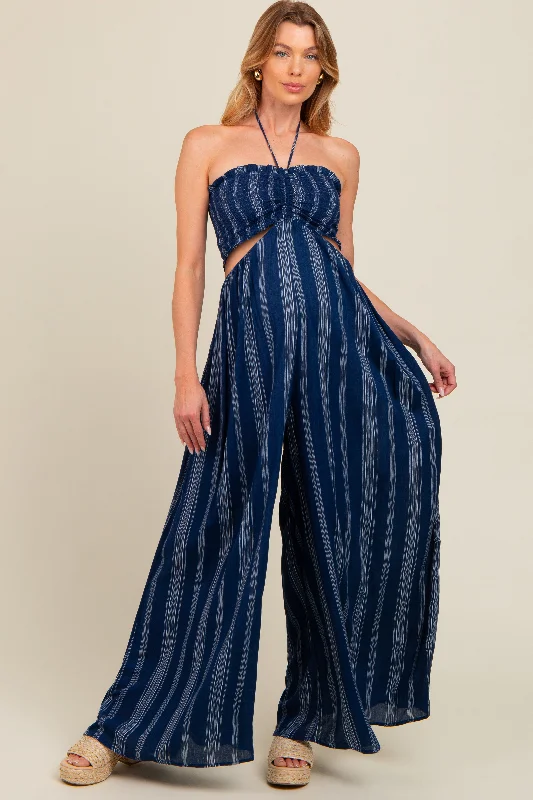 navy-striped-cutout-halter-wide-leg-maternity-jumpsuit