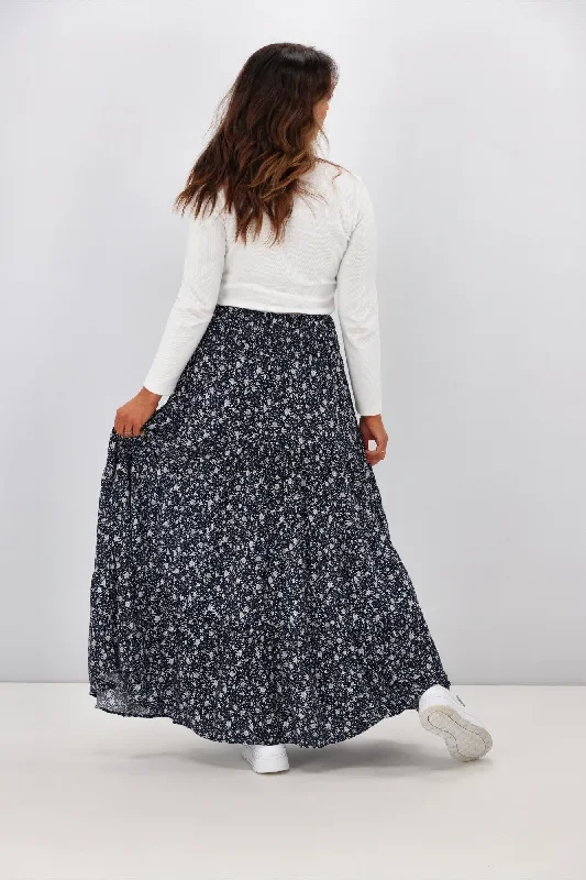 new-u-collection-ditsy-floral-navy-maxi-skirt