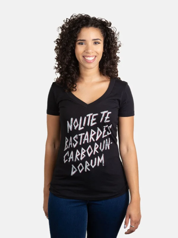 nolite-te-bastardes-carborundorum-handmaids-womens-v-neck-t-shirt