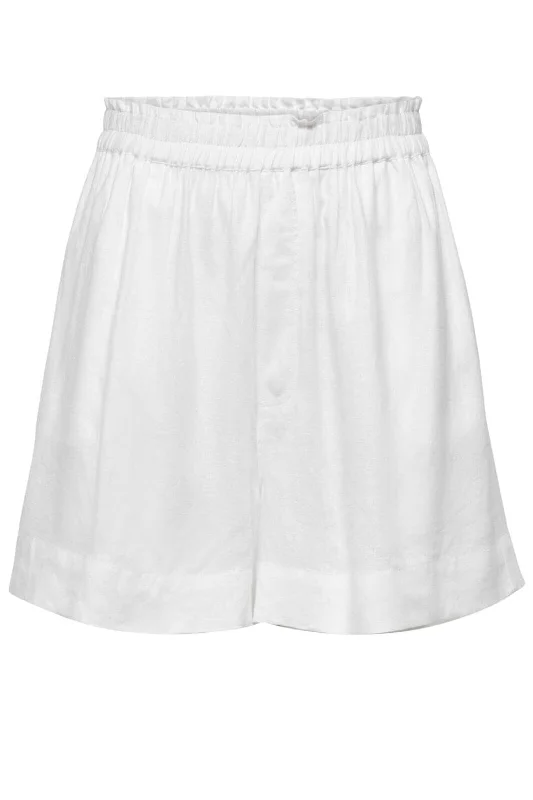 Only - Onltokyo Linen Blend Shorts - 3926406 Bright White