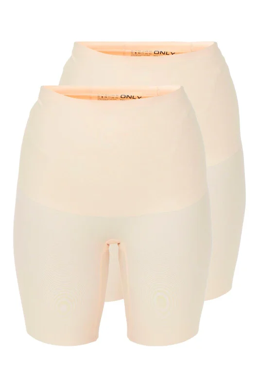 Only - Onltracy Shape Up 2Pack Bonded Shorts - 4251579 Nude Nud-Nude