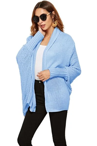 open-front-batwing-sleeve-cardigan