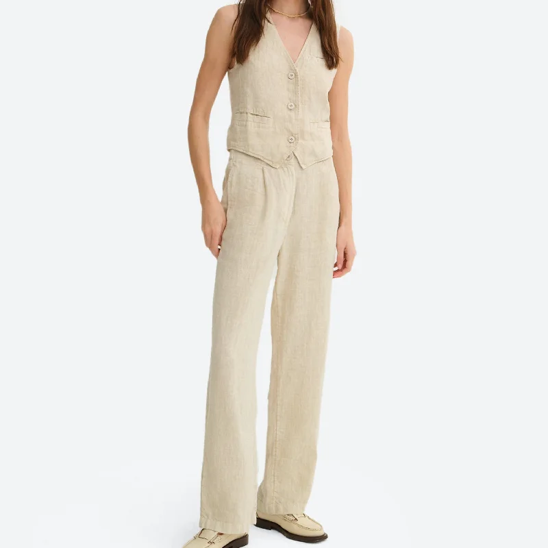 Organic Linen Tailored Pant