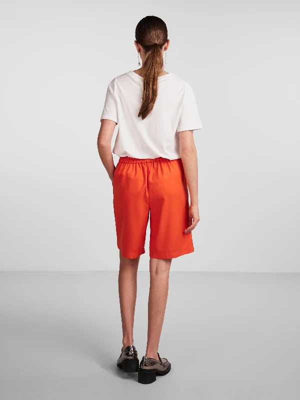 pieces-pctally-hw-shorts-tangerine-tango