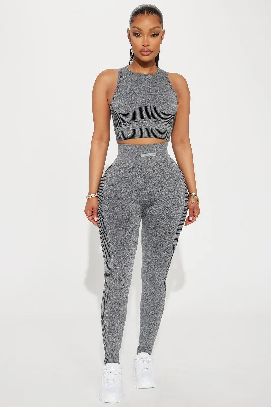 Pump Infinity Seamless Shaping Active Legging - Heather Grey