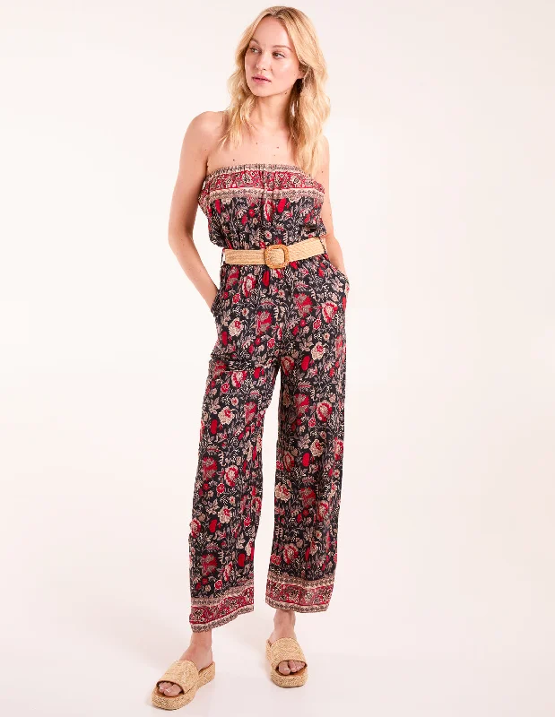 Belted Bandeau Jumpsuit