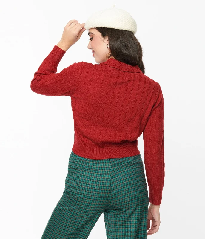 red-textured-collared-knit-sweater