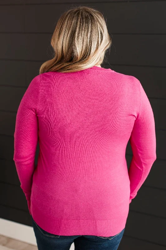 second-glance-knit-sweater-hot-pink