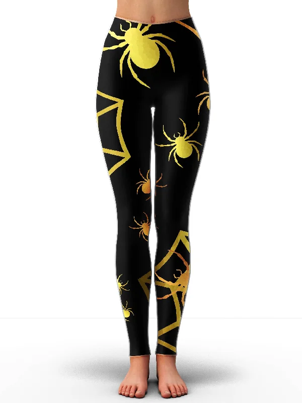 Spiders In Gold Leggings