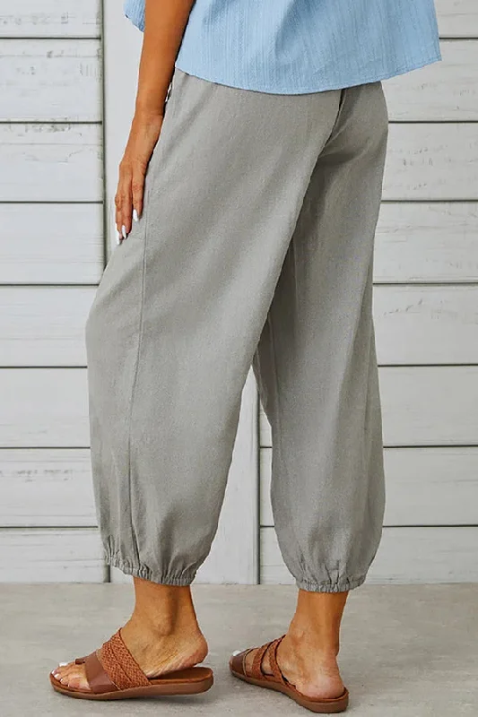 tatum-linen-blend-elastic-waist-pocketed-button-hem-pants