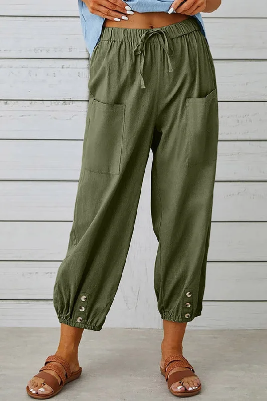 tatum-linen-blend-elastic-waist-pocketed-button-hem-pants