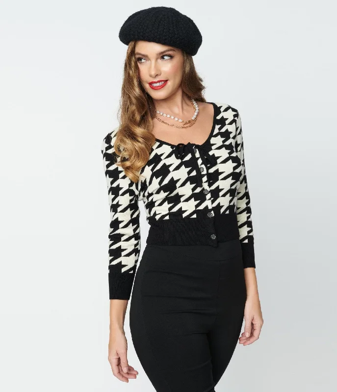 unique-vintage-black-ivory-houndstooth-dandy-cardigan