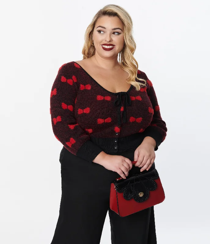 unique-vintage-plus-size-black-red-bows-dandy-cardigan-1