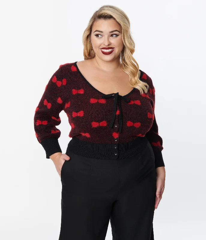 unique-vintage-plus-size-black-red-bows-dandy-cardigan-1