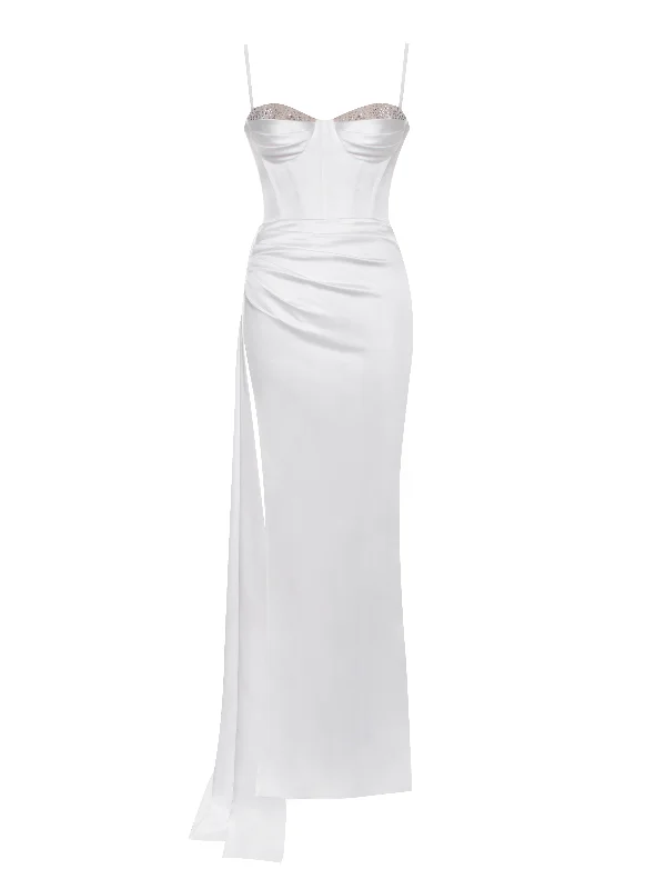 vanity-white-satin-high-slit-draping-corset-gown-with-crystals