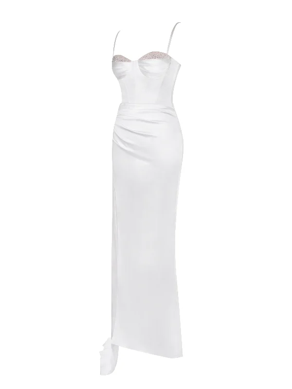 vanity-white-satin-high-slit-draping-corset-gown-with-crystals