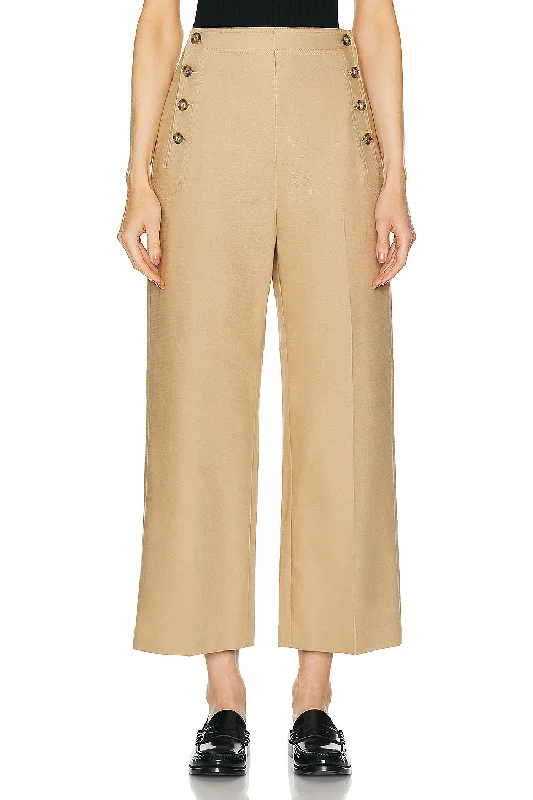 Wide Leg Cropped Pant