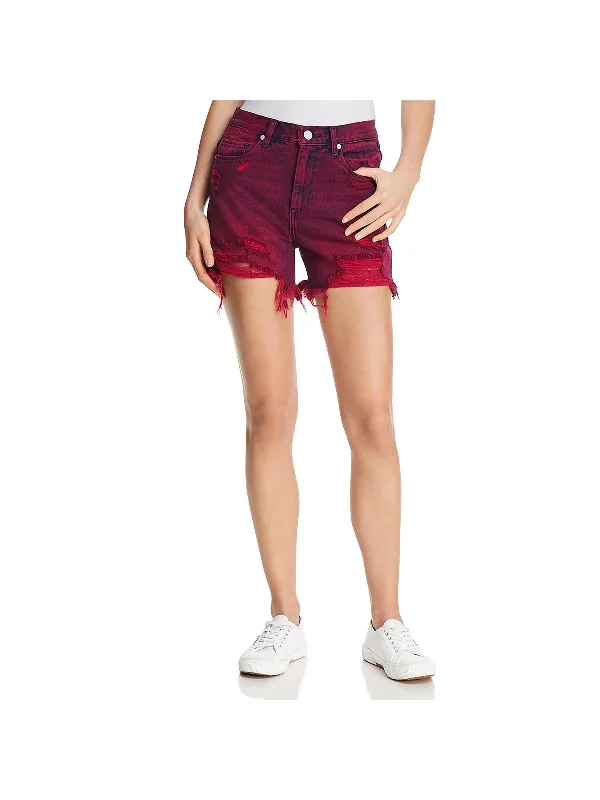 womens-denim-cutoff-high-waist-shorts