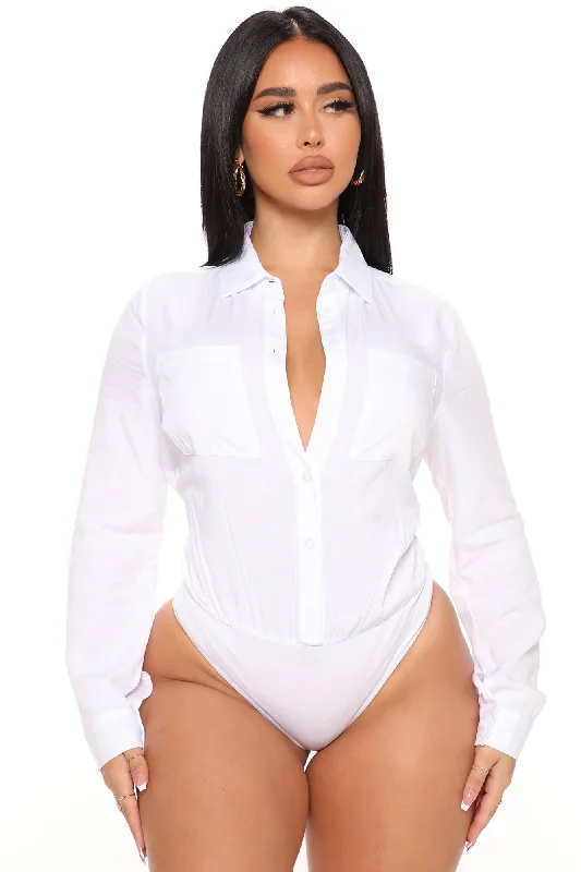 You Better Work Bodysuit - White