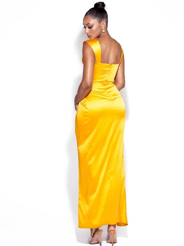 zarah-yellow-high-slit-corset-satin-dress